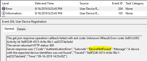 A device with the expected device identifiers was not found.
Error code: 0x801c03f3 - Window Autopilot WhiteGlove