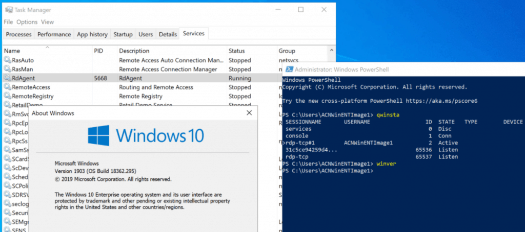 AVD Custom Image - WVD RD Agent is installed by default on Azure Windows 10 Multi-user and Enterprise Templates - WVD master image