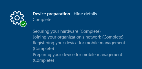 ESP Stage 1 - Device preparation - Window Autopilot WhiteGlove