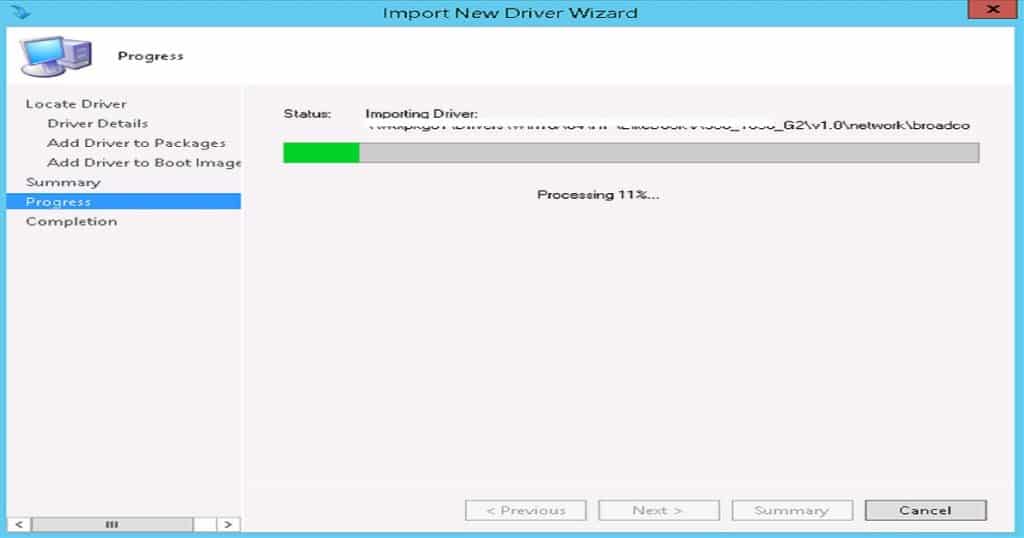 SCCM Driver Import - Driver Package Creation  