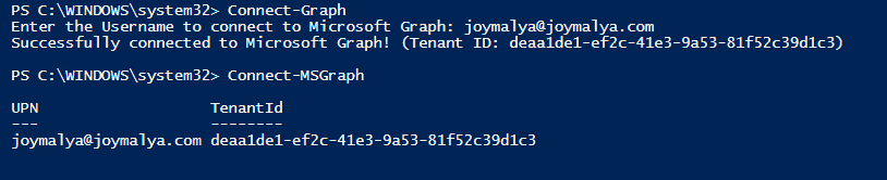 Intune Policy Assignment Classification- Connecting to Graph services from PowerShell