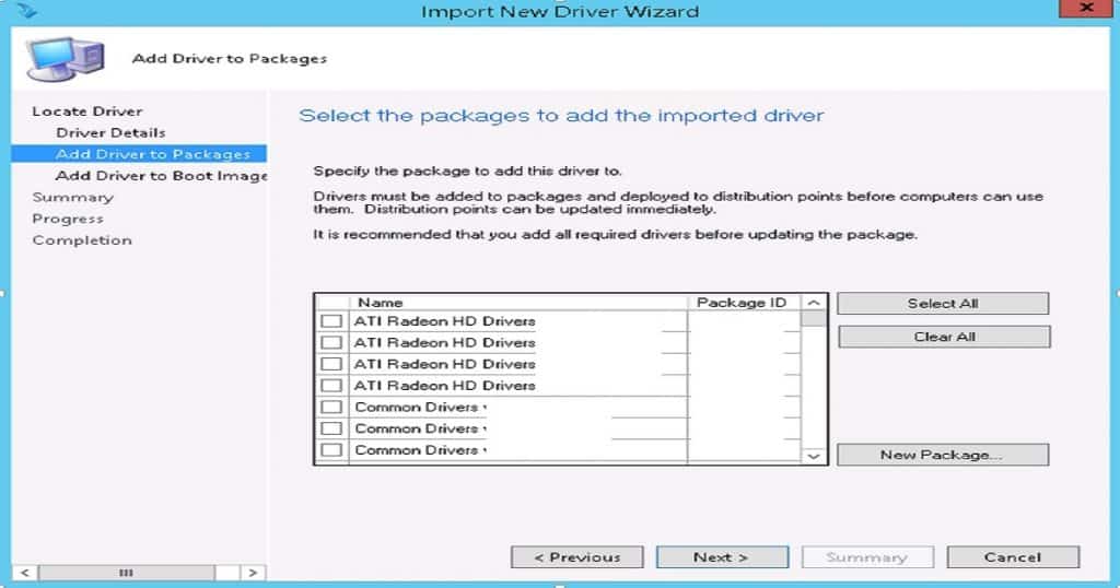 Driver Import -  SCCM Driver Import - SCCM Driver Package Creation