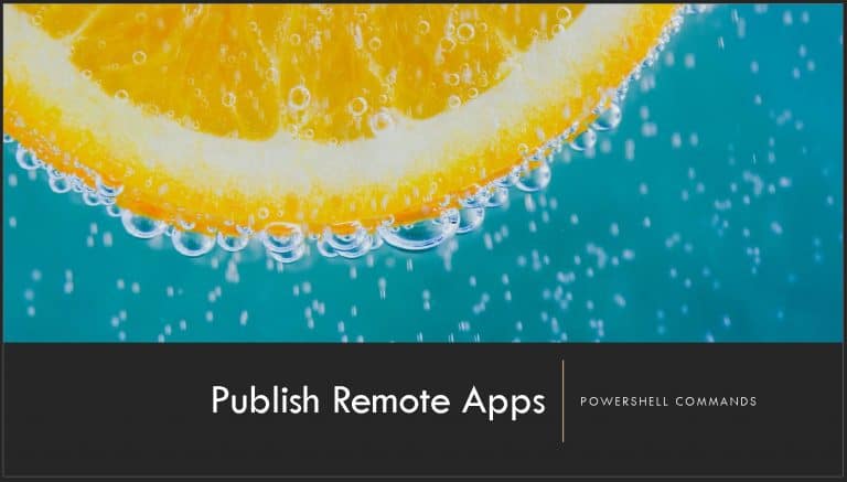 Publish WVD Remote Apps