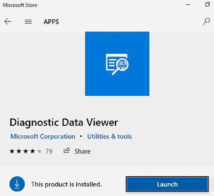 Diagnostic data viewer app from store -  Analyse Telemetry data using Windows Diagnostic Data Viewer 