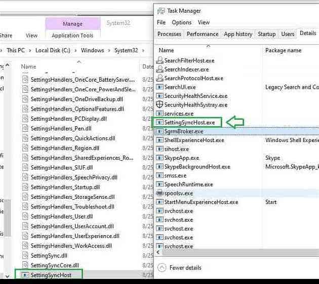 settingshost.exe Enterprise State Roaming 