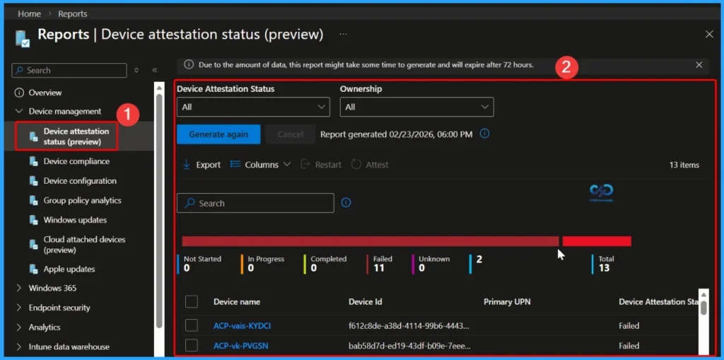 List of Intune Default Reports Reporting Strategies Advanced Reporting options 5 List of Intune Default Reports Reporting Strategies Advanced Reporting options - Fig.4