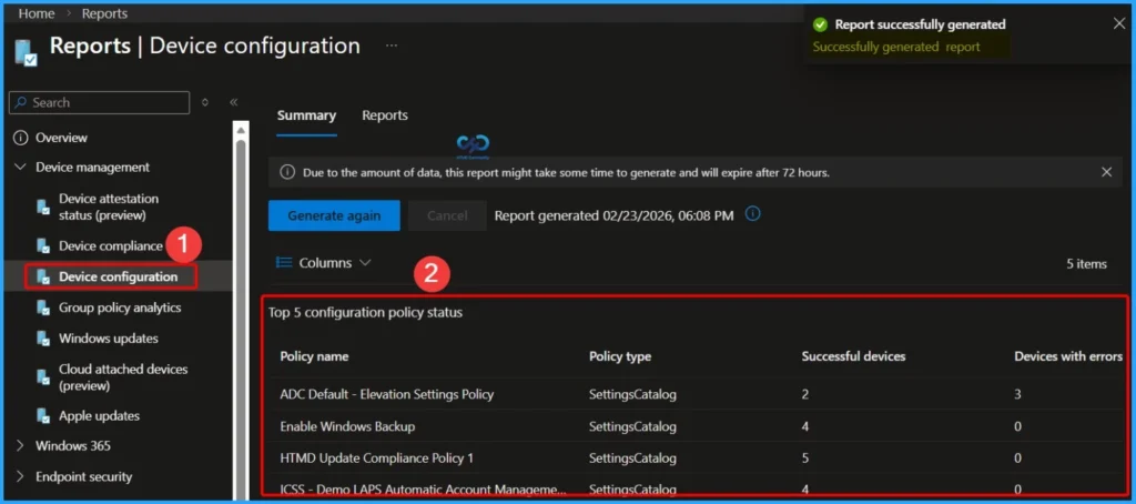 List of Intune Default Reports Reporting Strategies Advanced Reporting options 7 List of Intune Default Reports Reporting Strategies Advanced Reporting options - Fig.6