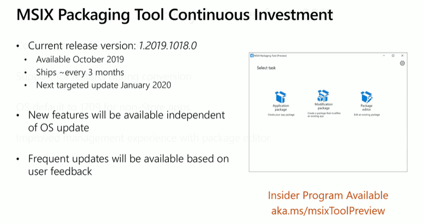 MSIX Updates from Ignite Reliability Network Disk-space 7