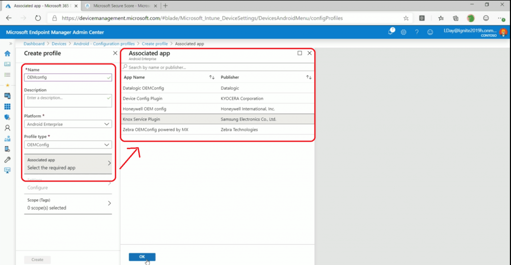 Out of Box Cofiguration options OEMConfig  - iOS Android macOS Mobile Enrollment