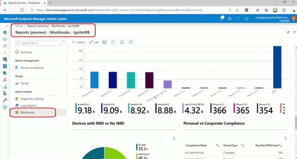 List of Intune Default Reports Reporting Strategies Advanced Reporting Options - Fig.5