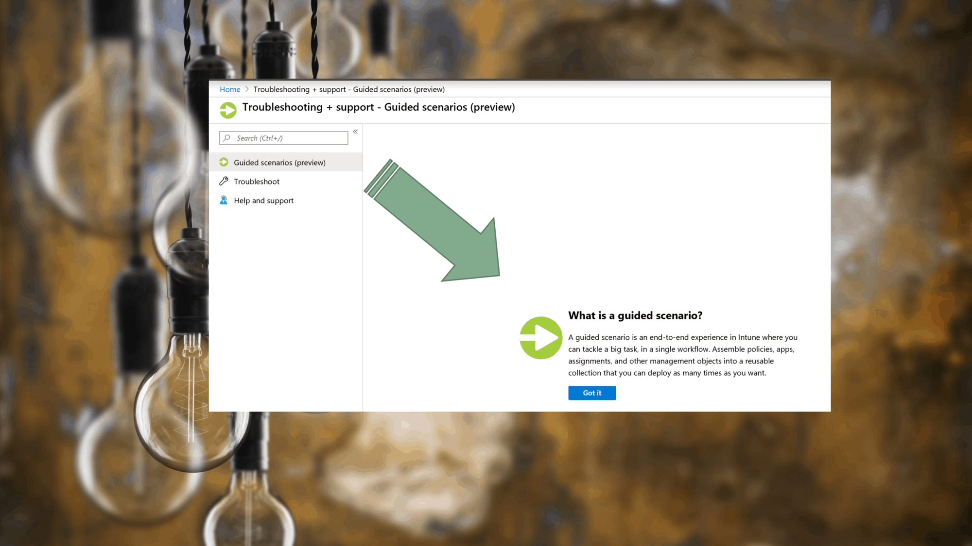 Intune Guided Scenarios