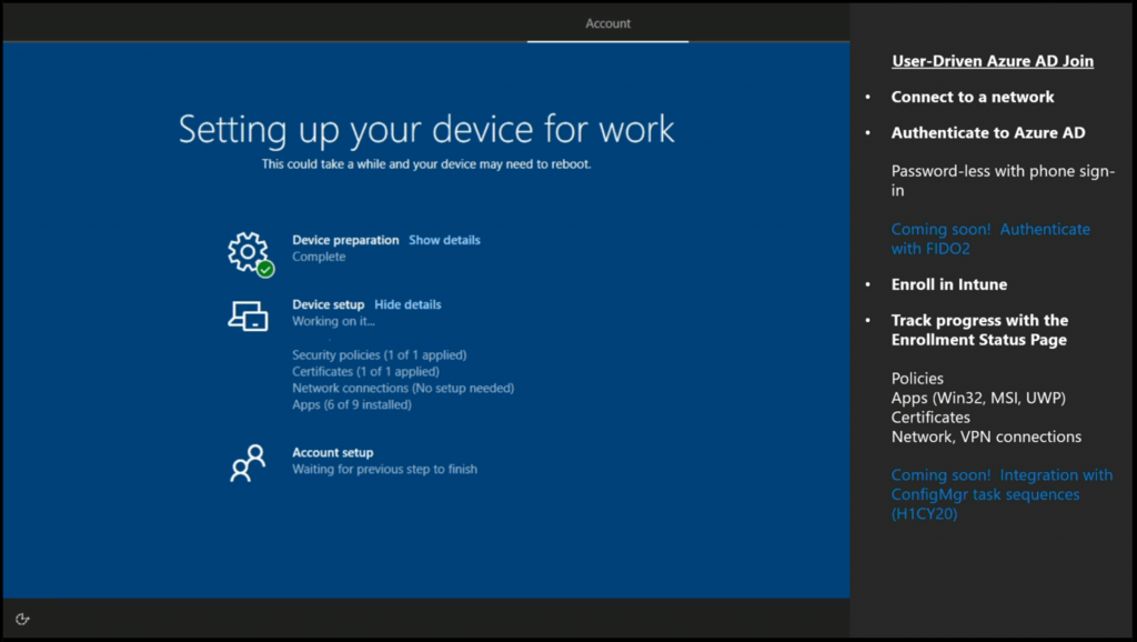 User-Driven Azure AD Join - Windows Autopilot Updates