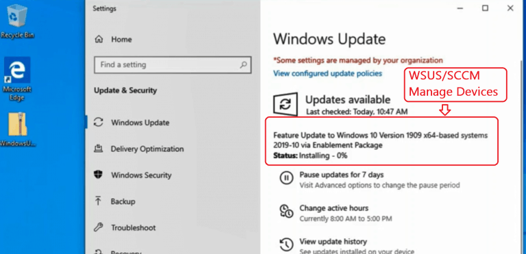 SCCM Windows 10 1909 Upgrade