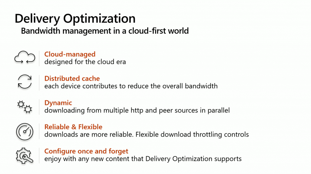 Delivery Optimization with LEDBAT Summary