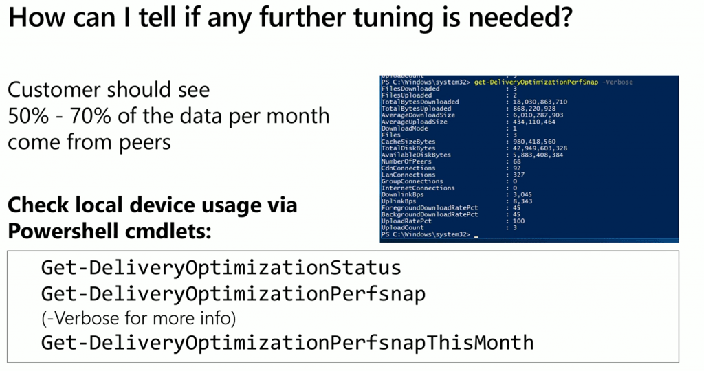 Delivery Optimization PowerShell Commands