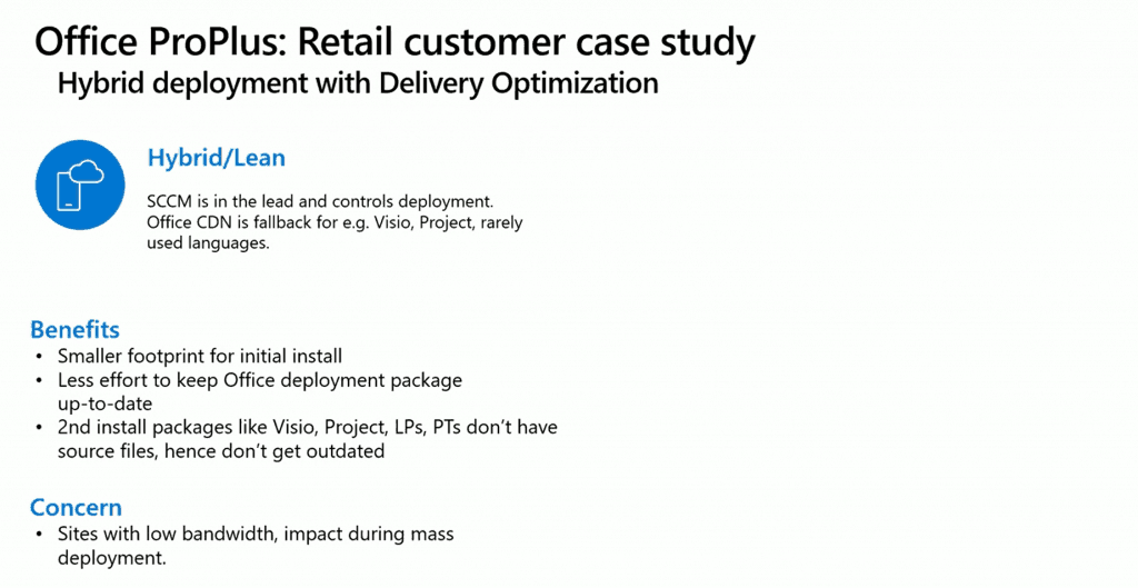 Office 365 Pro Plus Deployment Scenario Efficiency with DO 