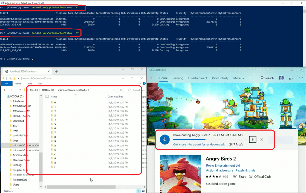 IT Admin Testing Experience with Connected Cache