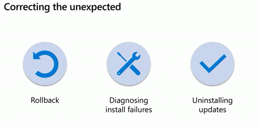 Correcting the unexpected of Windows 10 update