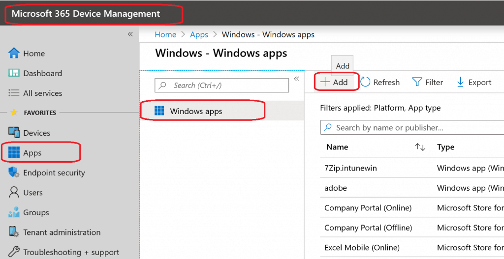 Intune Google Chrome Deployment using Intune Line of Business Application - Fig.1