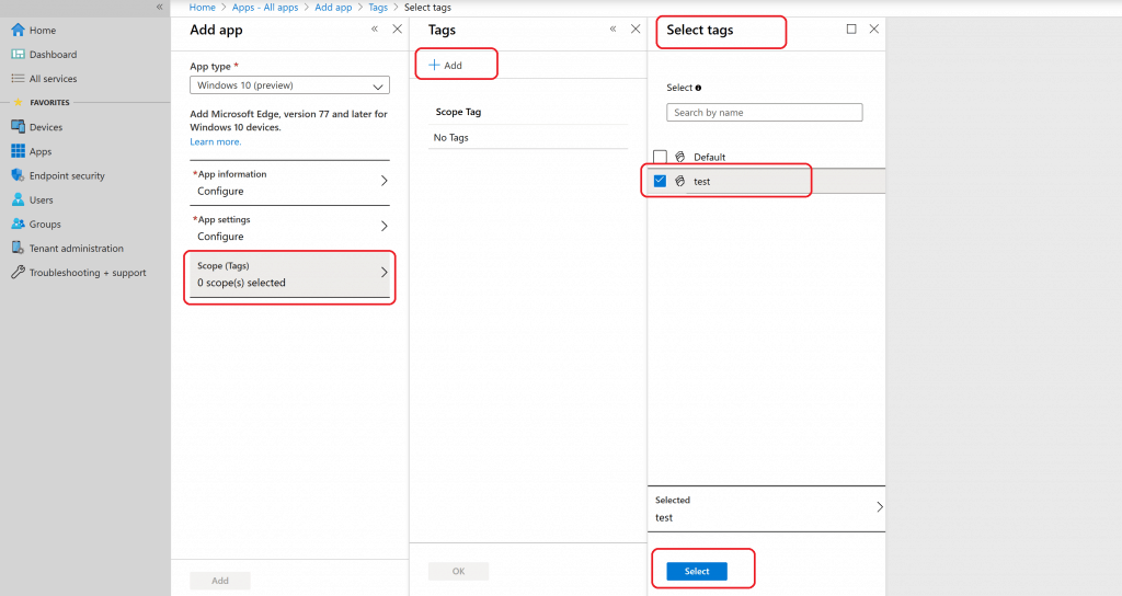 Intune Scope Tag More details