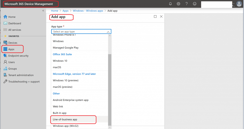 Intune Google Chrome Deployment using Intune Line of Business Application - Fig.2