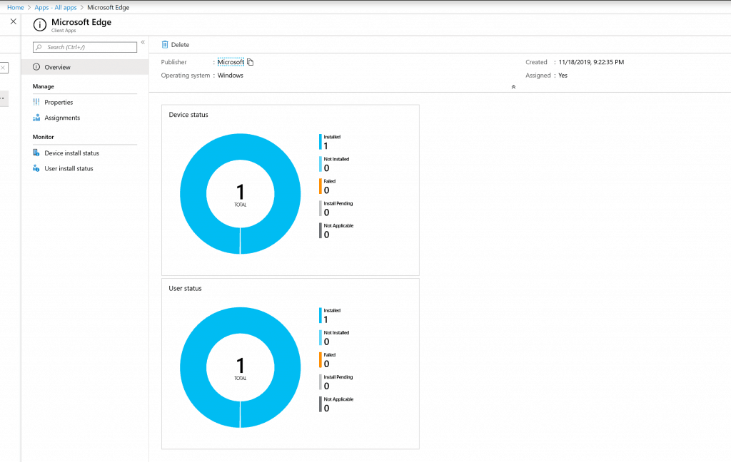 Microsoft Intune Software Distribution - Microsoft Edge - Intune Portal