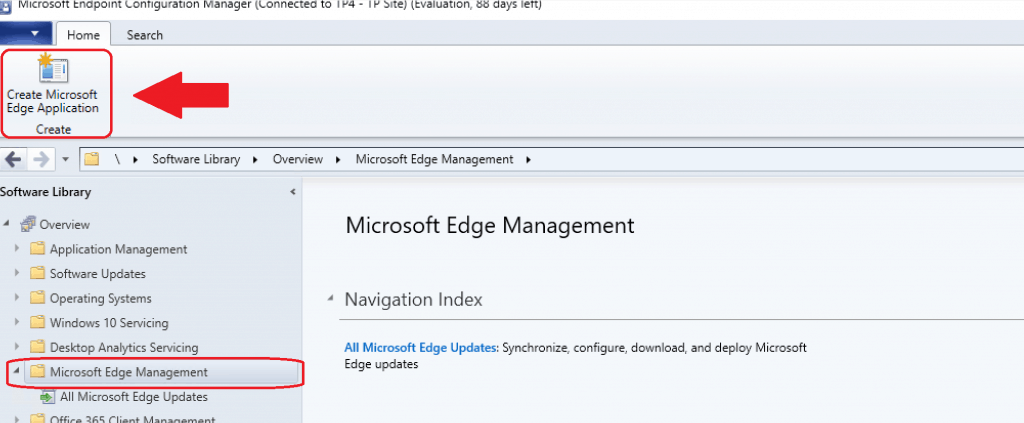 Create Microsoft Edge Application from SCCM