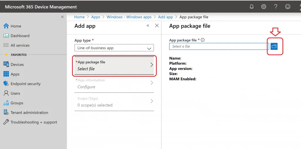 Intune Google Chrome Deployment using Intune Line of Business Application - Fig.3