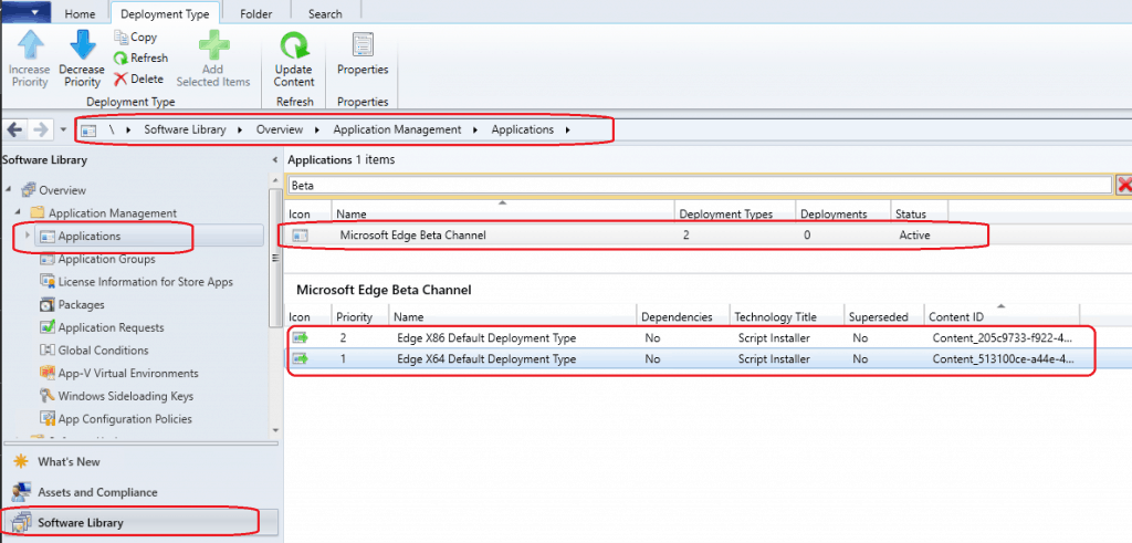 Microsoft Edge Beta Channel Client - Deployment types