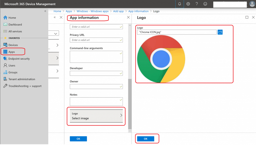 Intune Google Chrome Deployment using Intune Line of Business Application - Fig.8