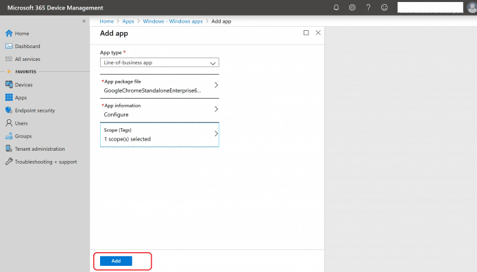 Intune Google Chrome Browser Application Deployment Guide #1