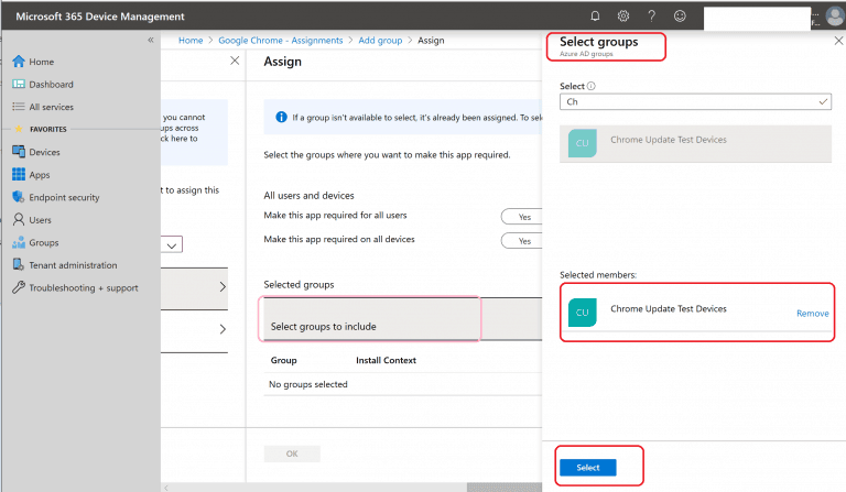 Intune Google Chrome Browser Application Deployment Guide #1
