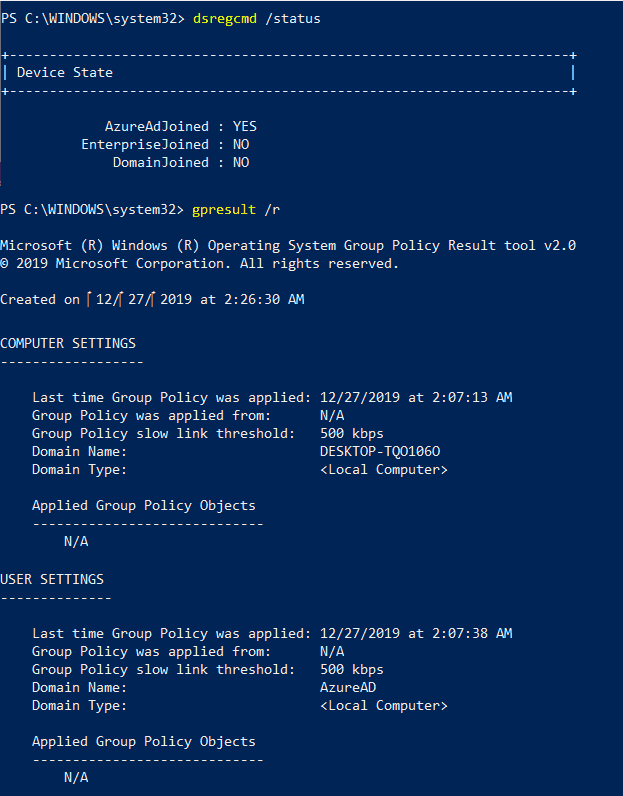 Bitlocker Drive Encryption - Conflicting GPO error - but RSOP shows no group policy applied