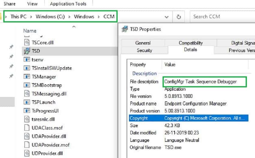 SCCM Task Sequence Debugger