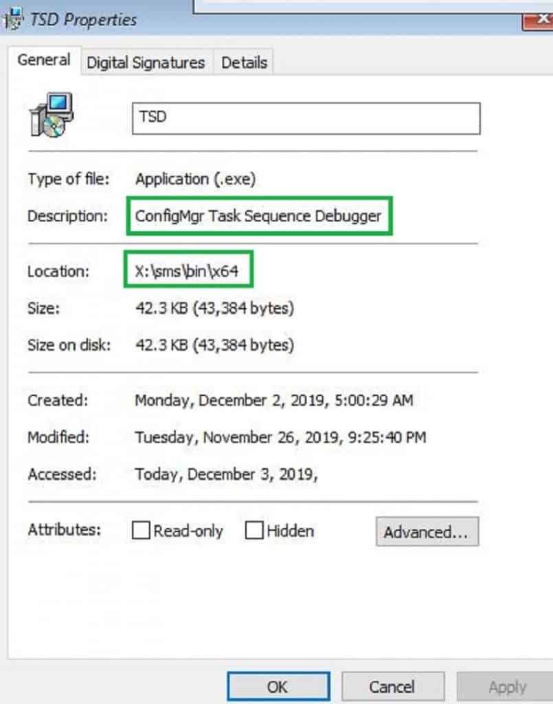 WinPE Task Sequence Debugger SCCM Task Sequence Debugger