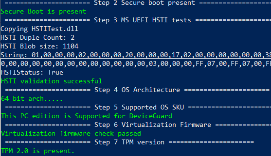 Device Encryption - Requires HSTI compliant device