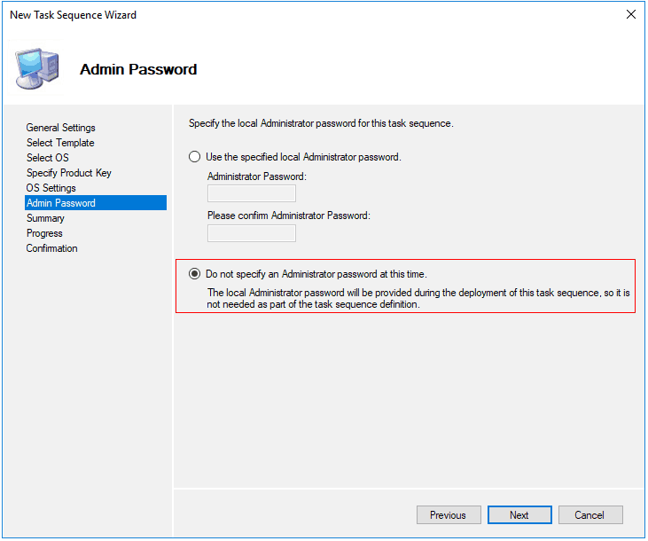 MDT Setting Admin Password Deploy Windows Captured Image Using SCCM and MDT