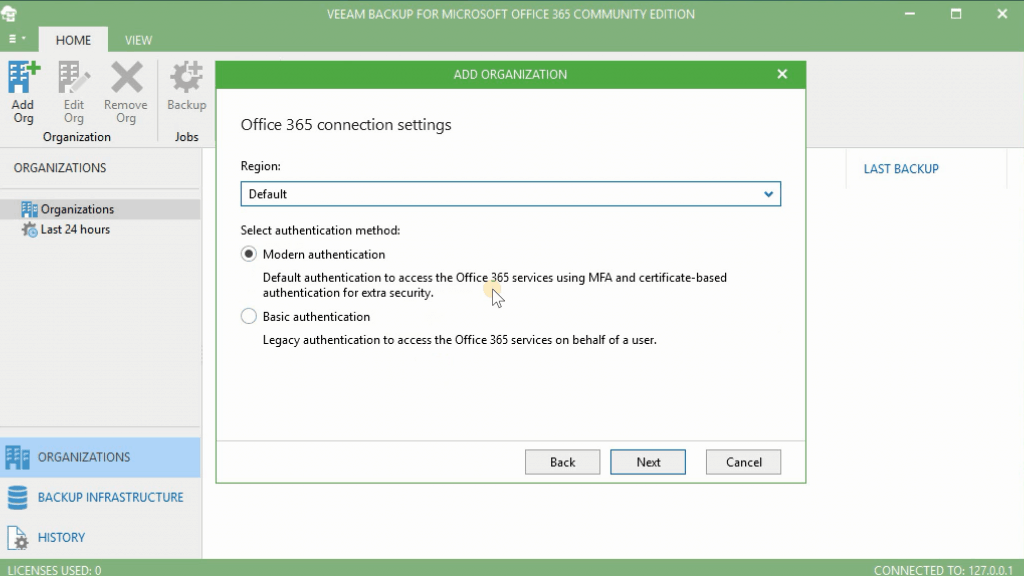 Microsoft Office 365 Authentication Options