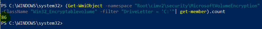 Bitlocker Drive Encryption - Win32_EncryptableVolume WMI class provides the methods to faciliate the encryption