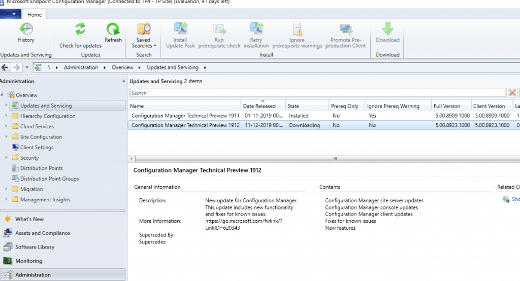 MEMCM ConfigMgr 1912 Technical Preview