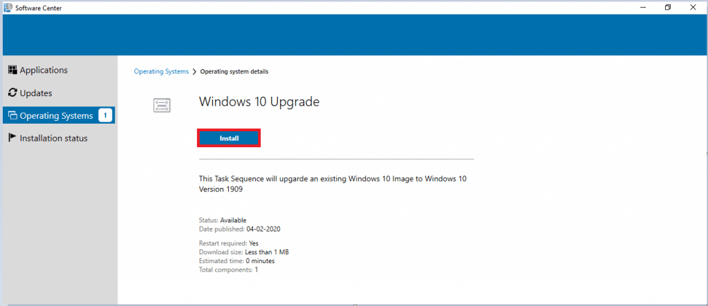 Windows 10 1909 Upgrade Using SCCM Task Sequence|ConfigMgr 22