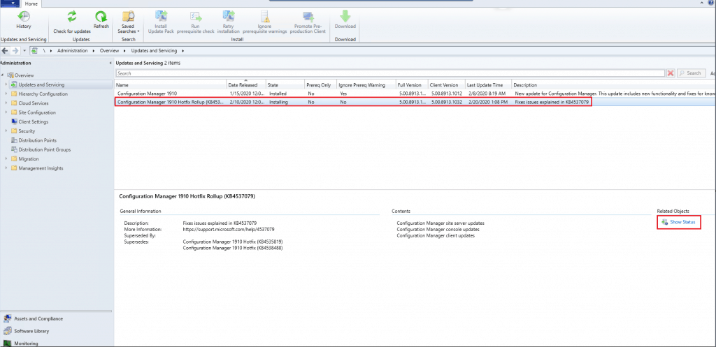 1910 Hotfix Rollup (KB4537079