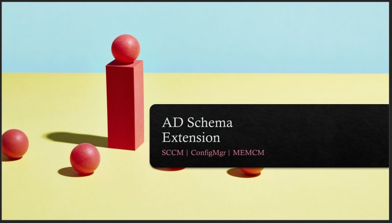 AD Schema Extension