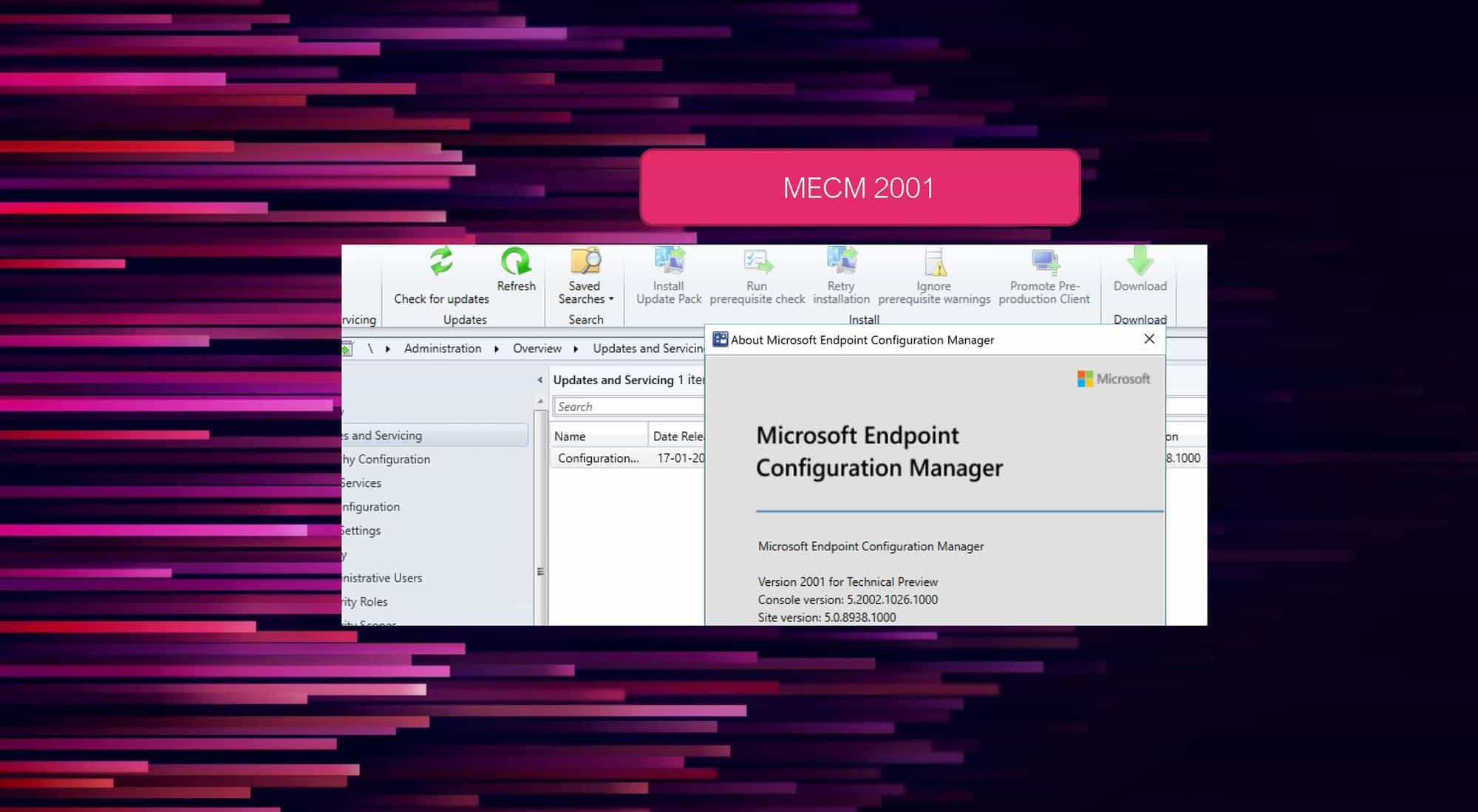 Configuration Manager 2001