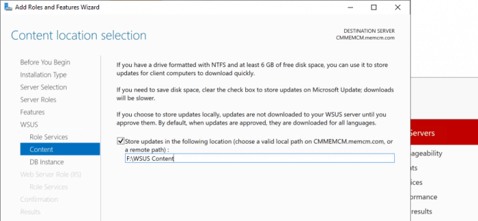 Install WSUS For ConfigMgr Software Update Point Role | SUP | SCCM HTMD ...