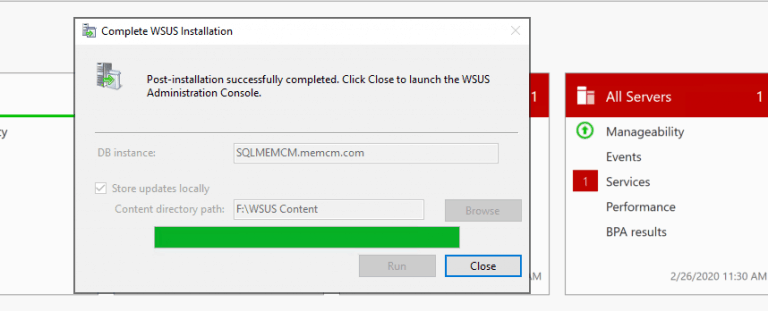 Install WSUS For ConfigMgr Software Update Point Role | SUP | SCCM HTMD ...