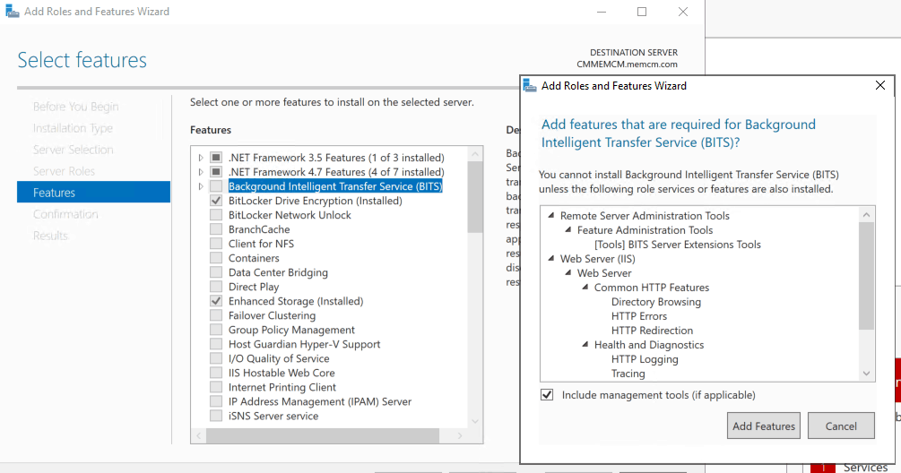 Background Intelligent Transfer Service (BITS) - Add Features