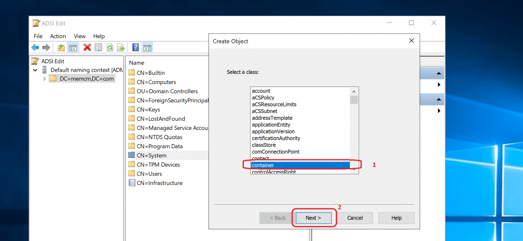 System Management Container Create System Management Container for SCCM | ConfigMgr