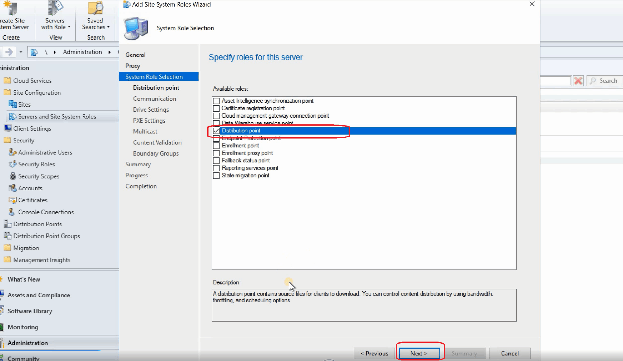 SCCM Install New Distribution Point Role ConfigMgr HTMD Blog