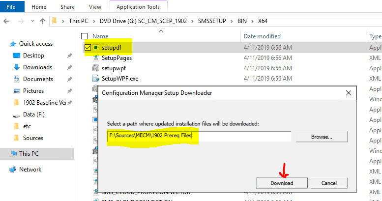 Prerequisite File storage path